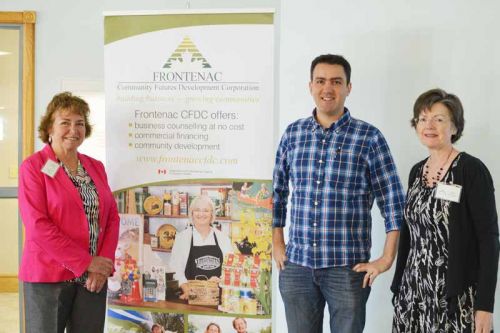 Jan Dynes, chair of the FCFDC board, Rene Ziegelmaier and Anne Prichard